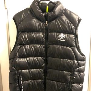 Polo Ralph Lauren RLX Sleek Black Down Vest XL